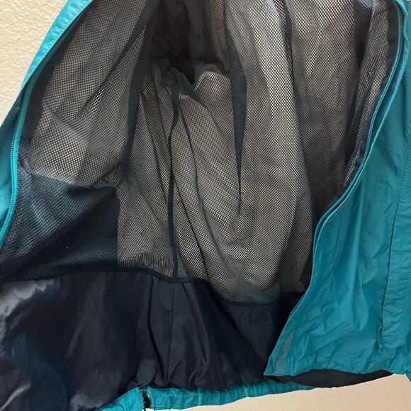 The North Face Resolve Jacket Womens Large Teal HyVent Waterproof Hooded Rain - Picture 9 of 10